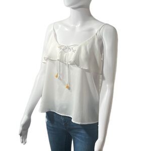 Chiffon  Tassel  Top NWOT